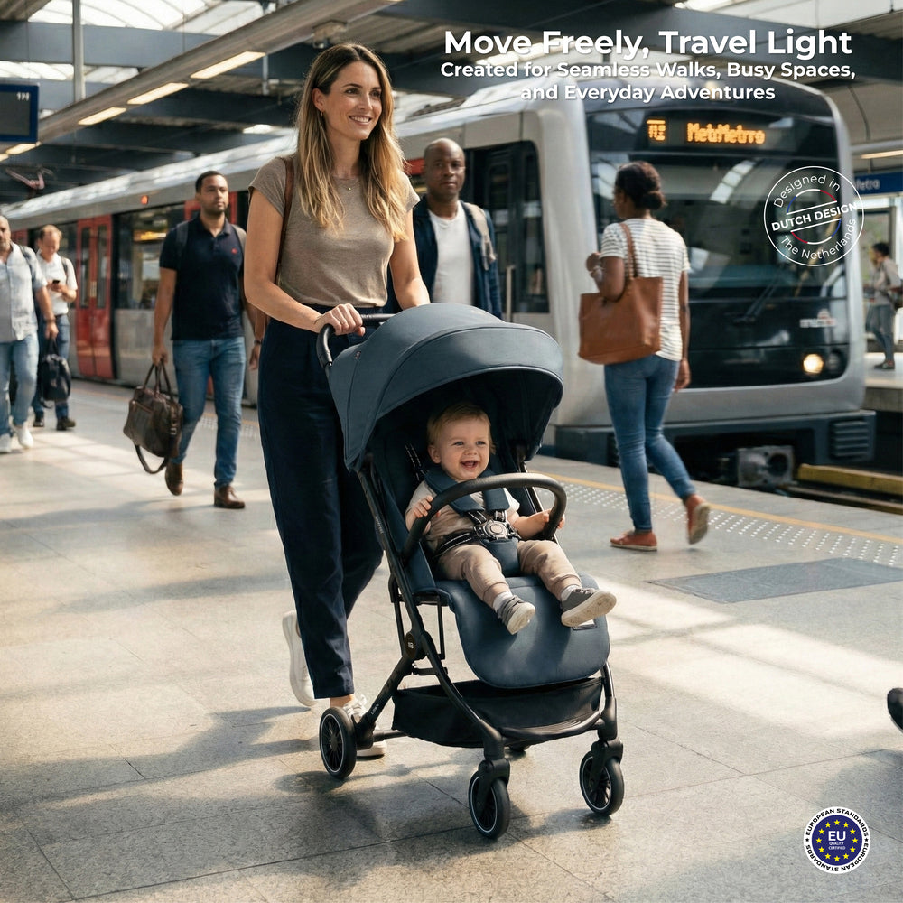 Neobreez Litex Ultra Lightweight Cabin Size Travel Stroller Grey