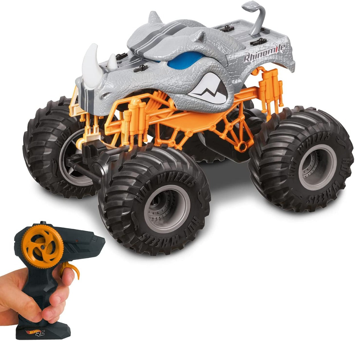 Buy Hot Wheels Monster Trucks Rhinomite Battery Set Remote Control Car | Yallatoys.com