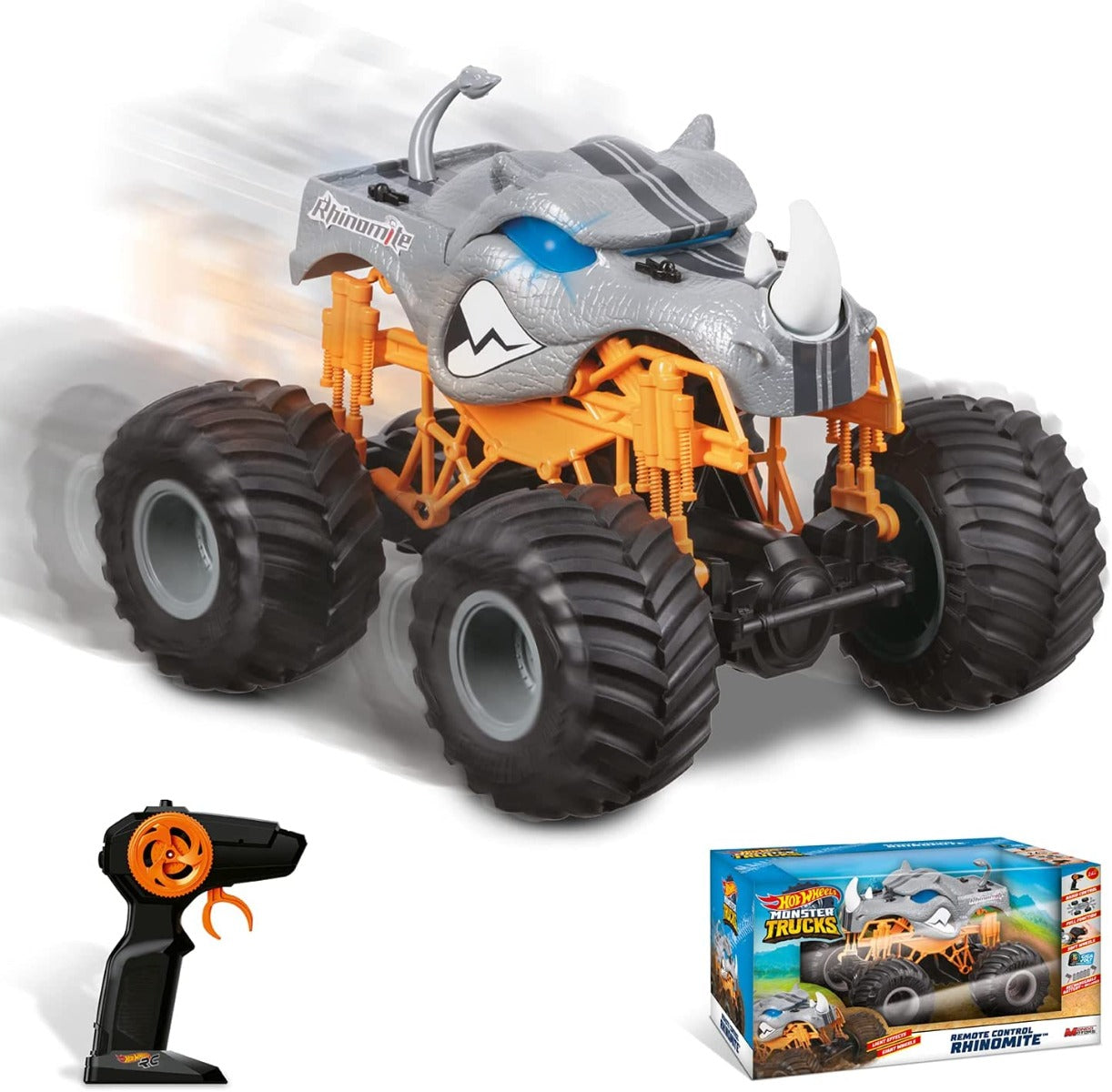 Buy Hot Wheels Monster Trucks Rhinomite Battery Set Remote Control Car | Yallatoys.com