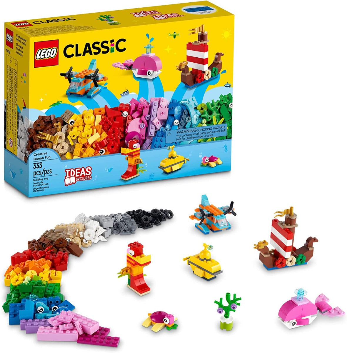 Buy Lego Classic Creative Ocean Fun 11018 Building Toy Set 333pieces | Yallatoys.com