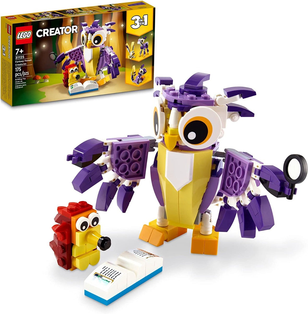 Buy Lego Creator 3in1 Fantasy Forest Creatures 31125 Building Toy Set 175pieces | Yallatoys.com