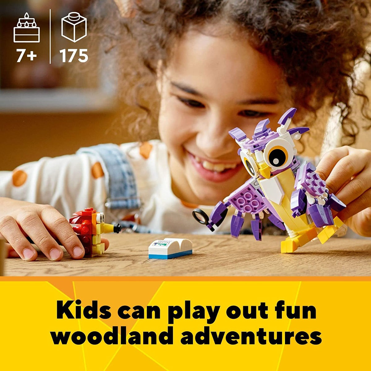 Buy Lego Creator 3in1 Fantasy Forest Creatures 31125 Building Toy Set 175pieces | Yallatoys.com
