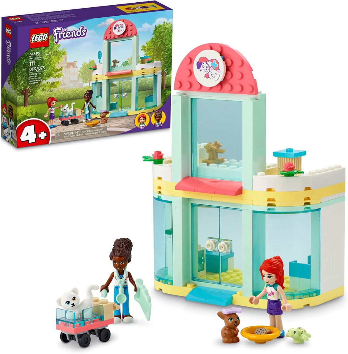 Buy Lego Friends Pet Clinic 41695 Building Kit With 2 Mini-Dolls 111pieces | Yallatoys.com
