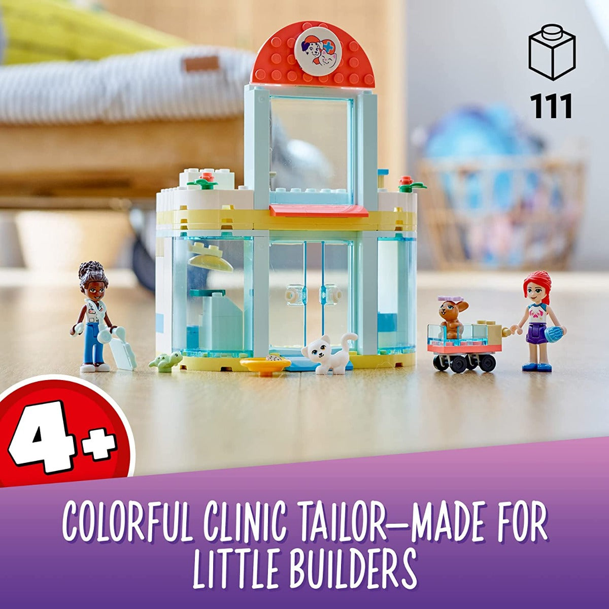 Buy Lego Friends Pet Clinic 41695 Building Kit With 2 Mini-Dolls 111pieces | Yallatoys.com