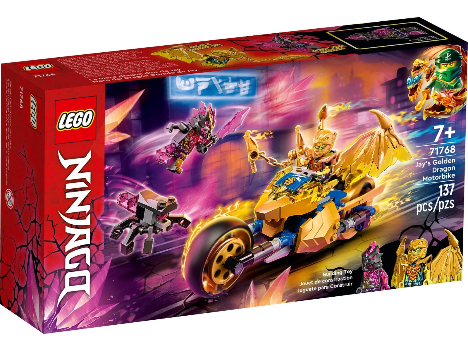 Buy Lego Ninjago Jay's Golden Dragon Motorbike 71768 | Yallatoys.com