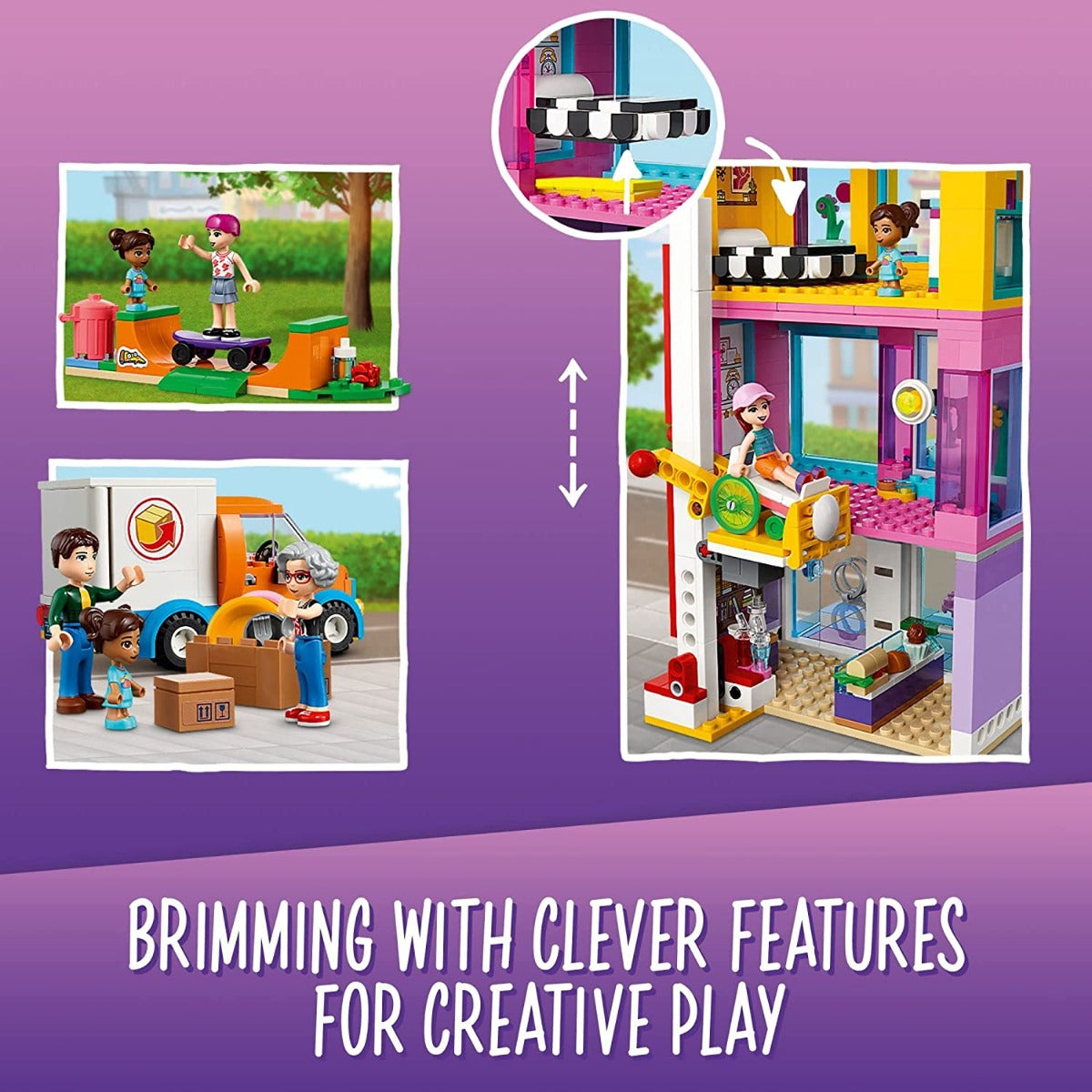 Buy Lego Friends Main Street Building 41704 Building Toy Set 1682pcs | Yallatoys.com