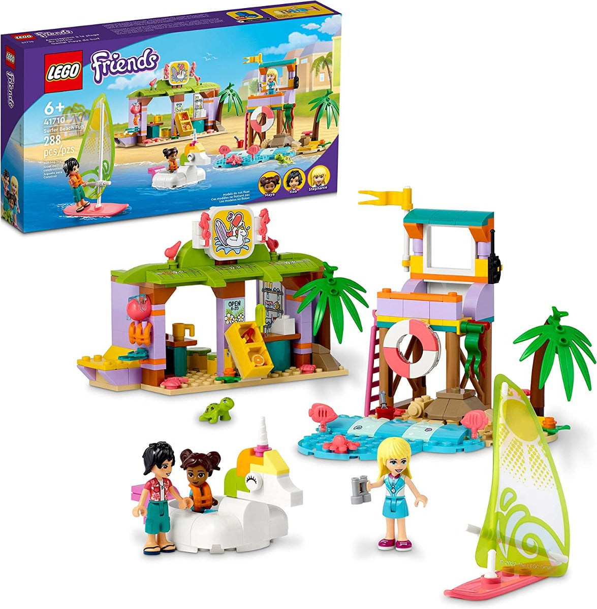 Buy Lego Friends Surfer Beach Fun 41710 Building Toy 288pcs | Yallatoys.com
