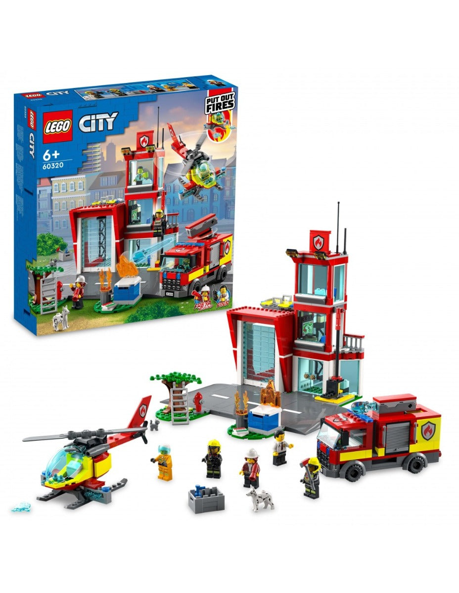 Buy Lego City Fire Station 60320 | Yallatoys.com