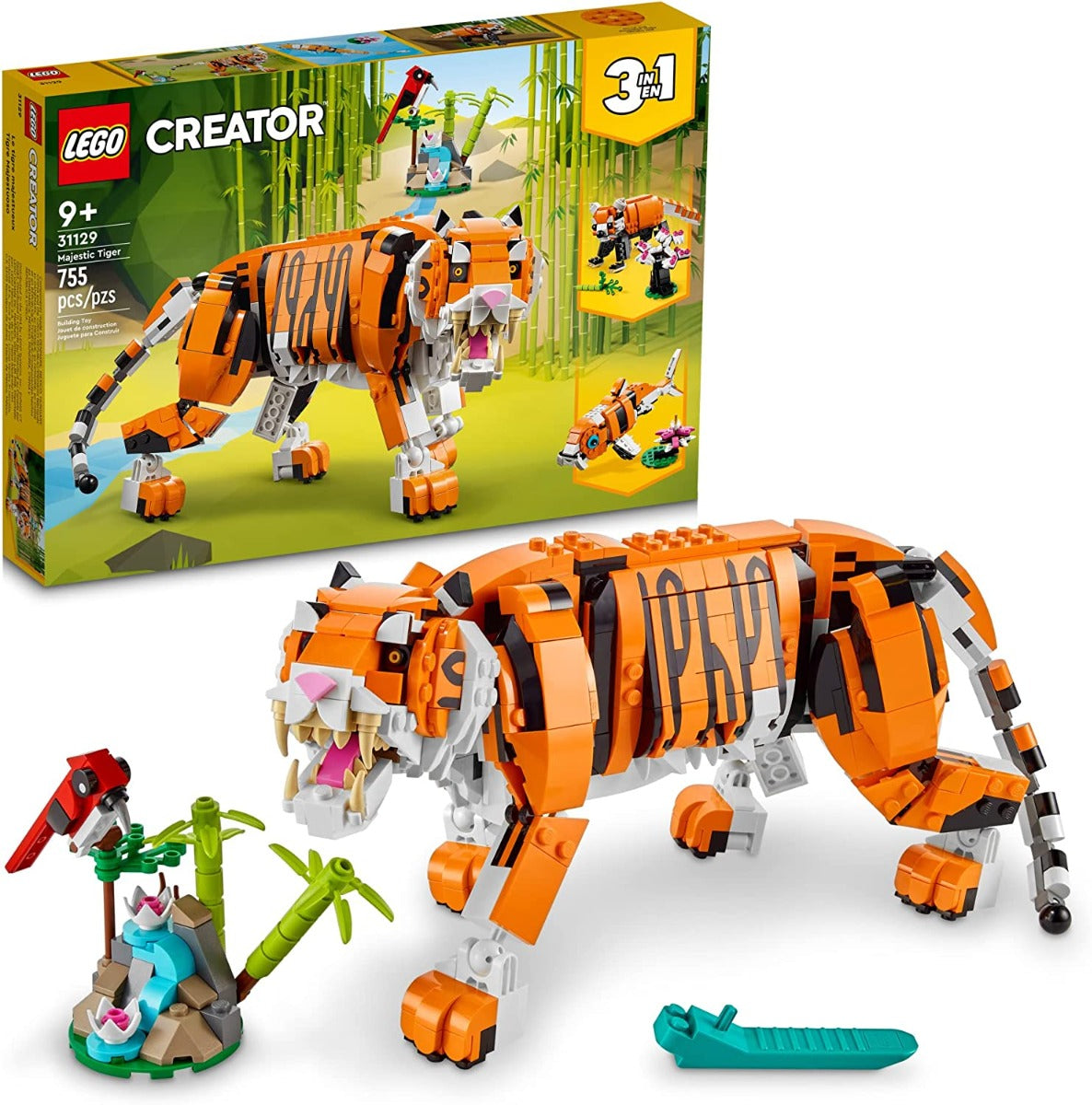 Buy Lego Creator 3in1 Majestic Tiger 31129 Building Toy Set 755pieces | Yallatoys.com