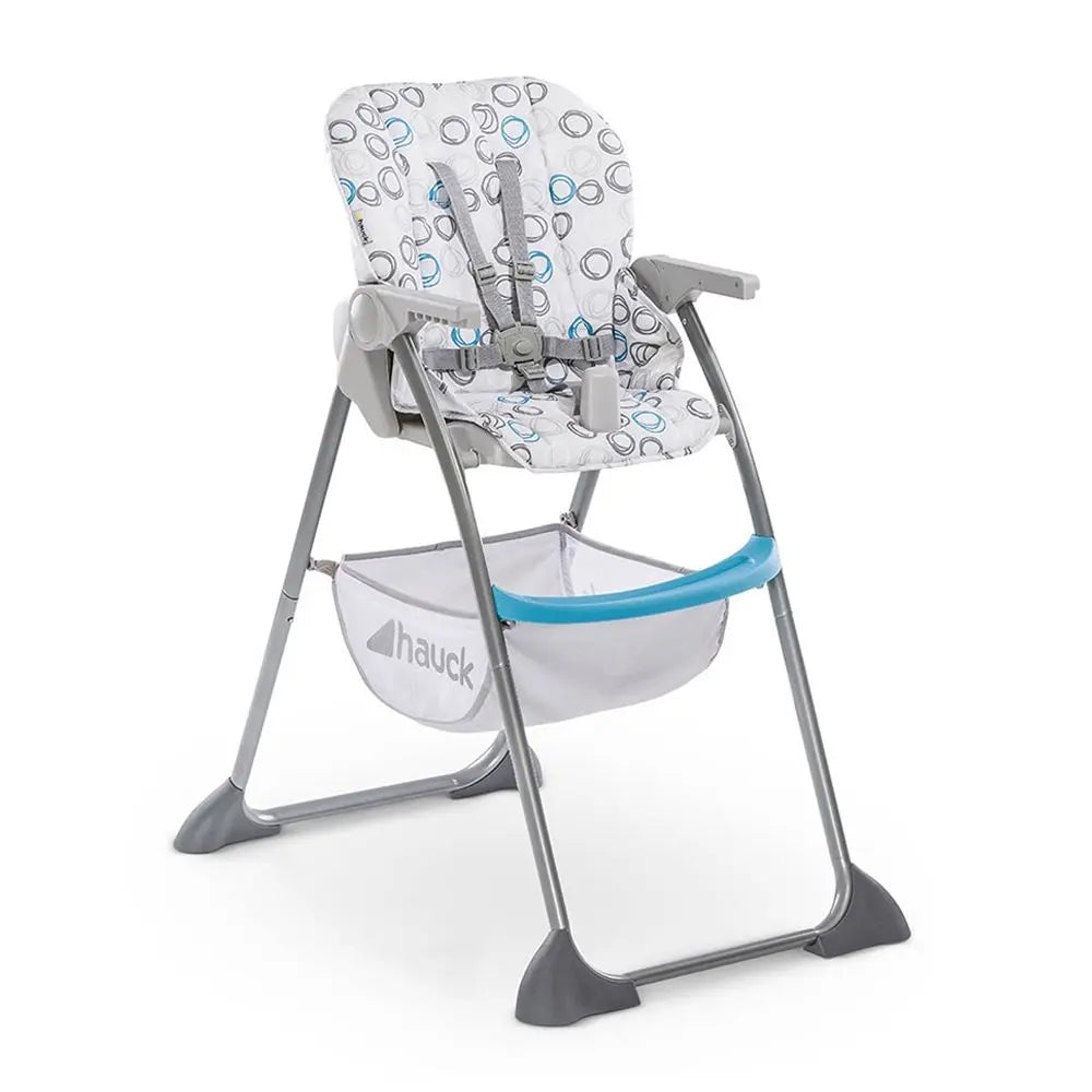 Hauck Circles Sit N Fold High Chair Blue Hauck Yallatoys