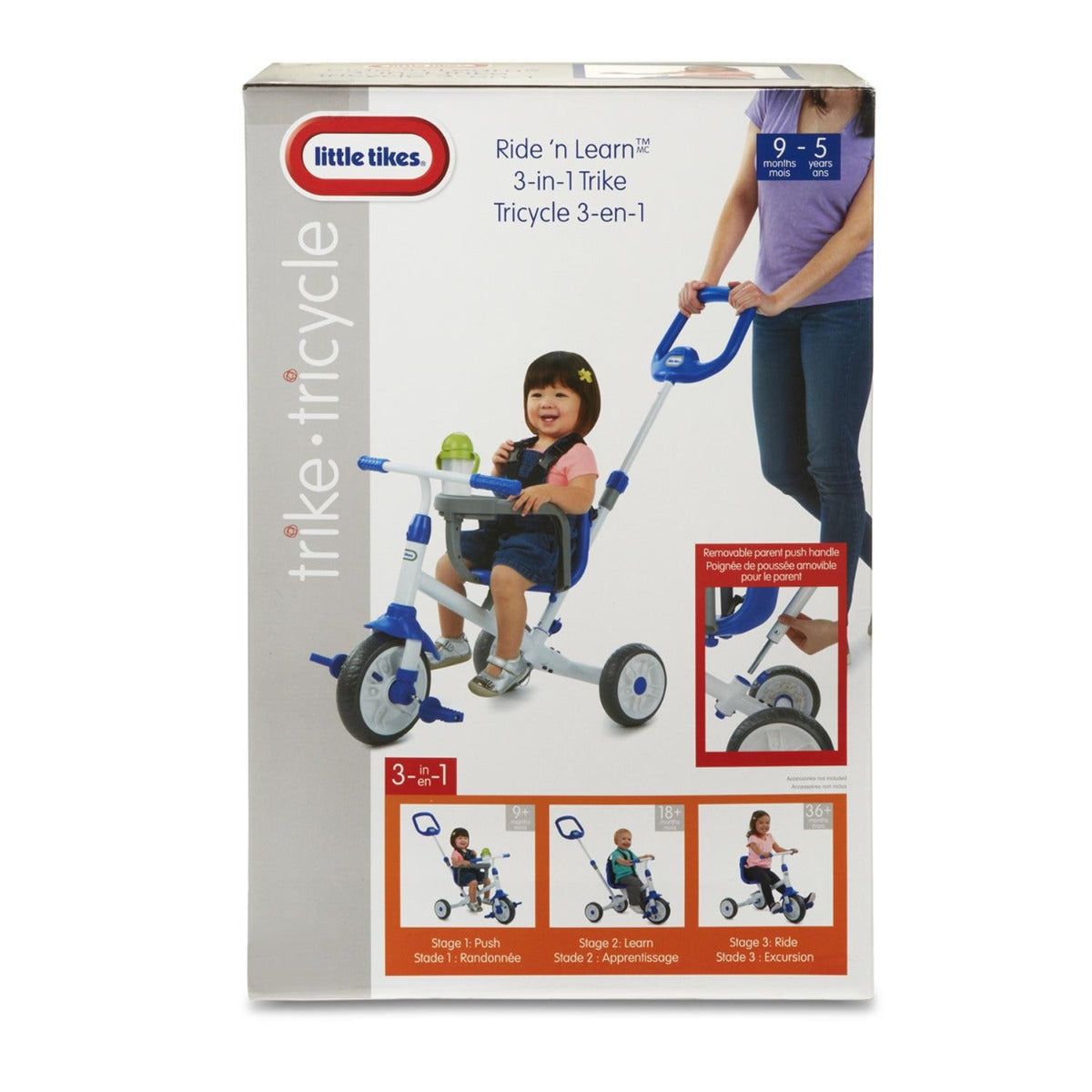 Buy Little Tikes Ride N Learn 3 in 1 Tricycle Blue | Yallatoys.com