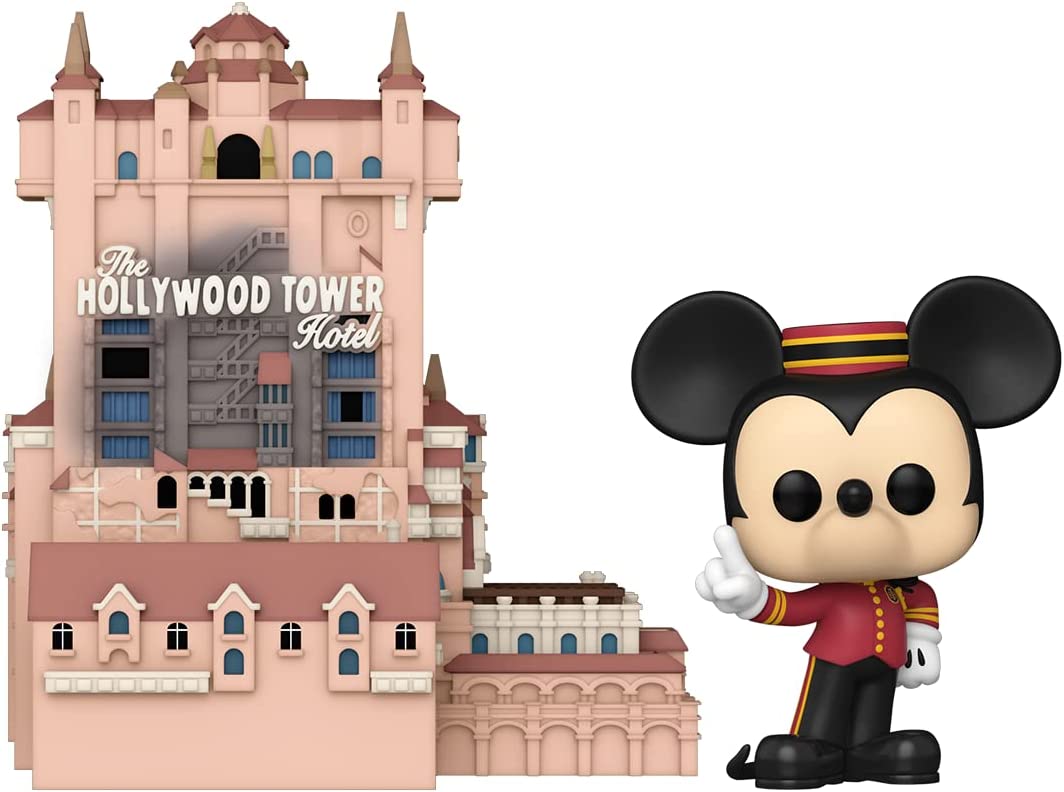 Buy Funko POP Town Walt Disney World 50th Anniversary Tower of Terror with Mickey | Yallatoys.com