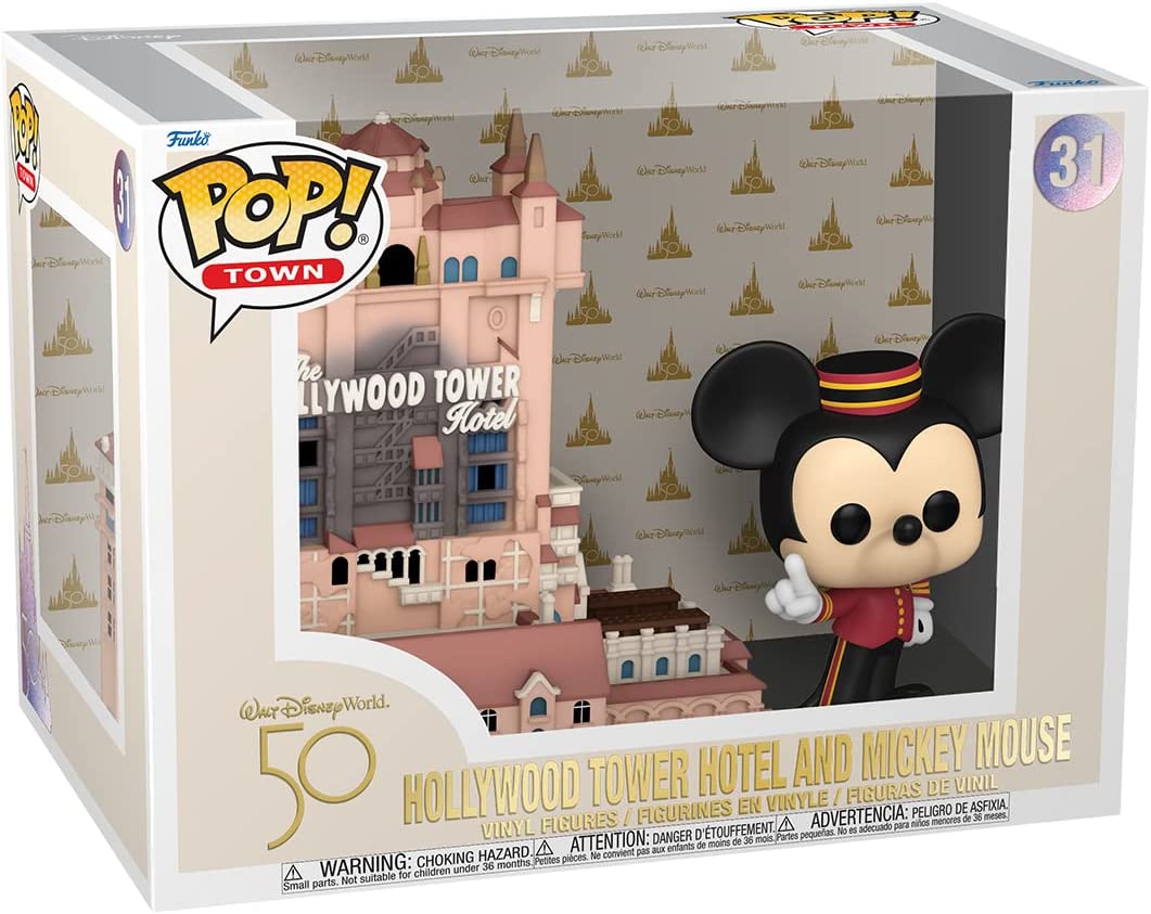 Buy Funko POP Town Walt Disney World 50th Anniversary Tower of Terror with Mickey | Yallatoys.com