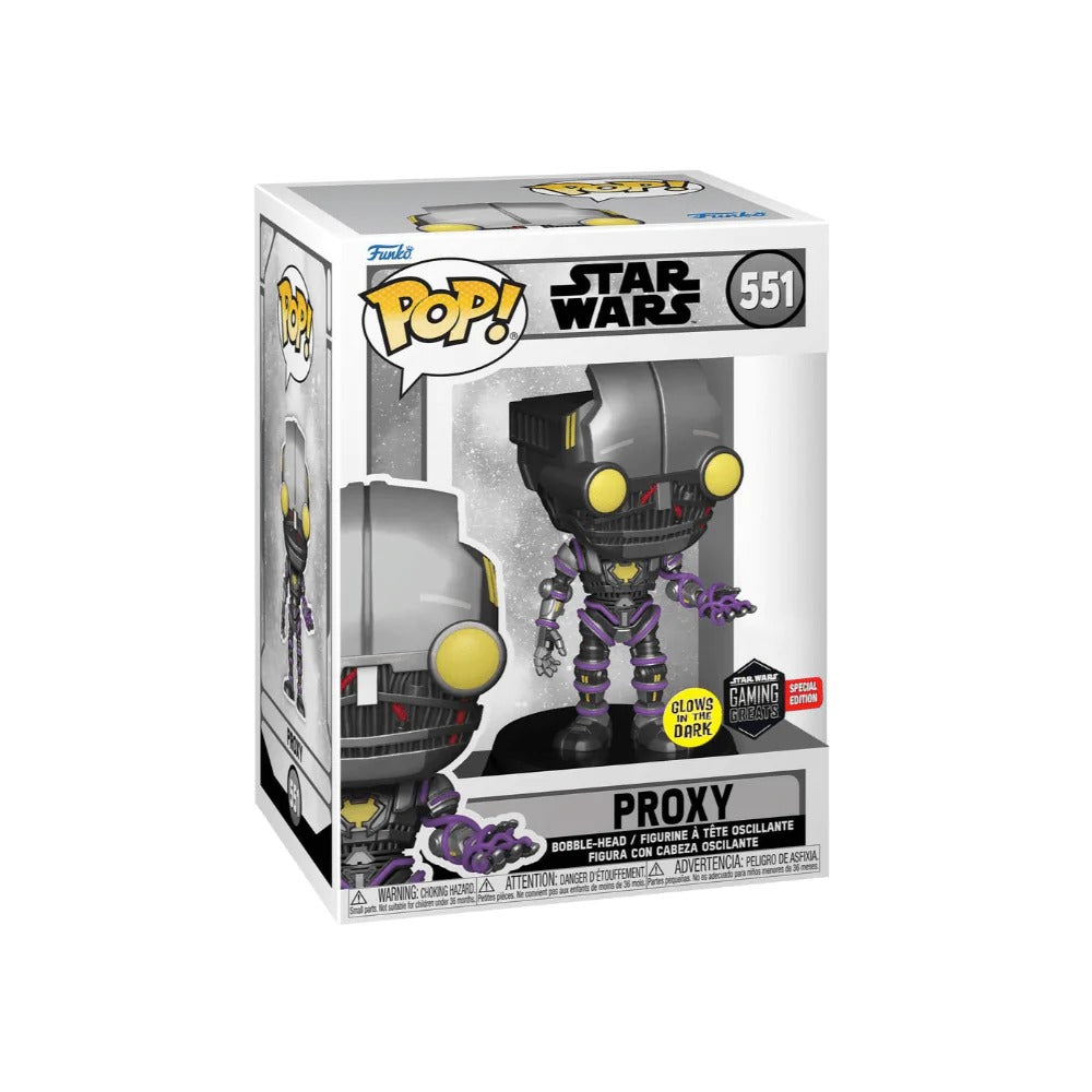 Buy Funko POP Star Wars Force Unleashed Proxy Glows In The Dark Vinyl Figure | Yallatoys.com