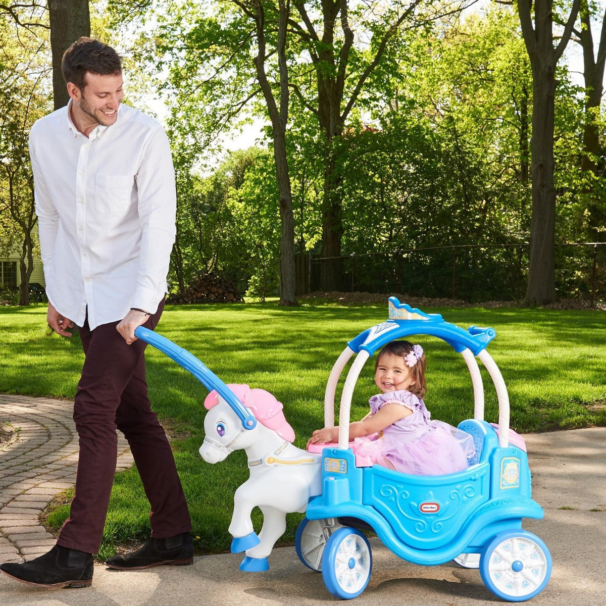 Buy Little Tikes Princess Horse & Carriage Frosty Blue | Yallatoys.com