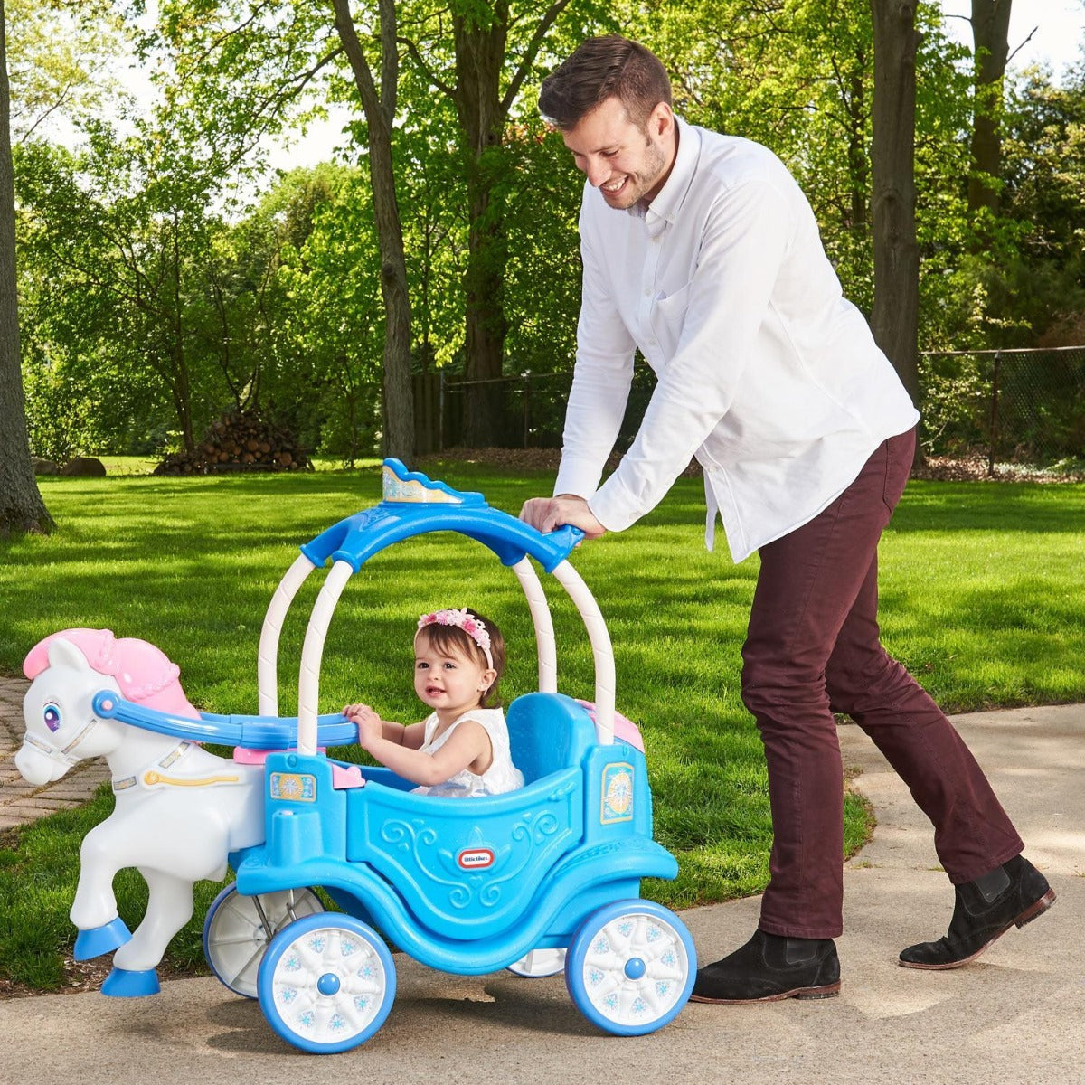 Buy Little Tikes Princess Horse & Carriage Frosty Blue | Yallatoys.com