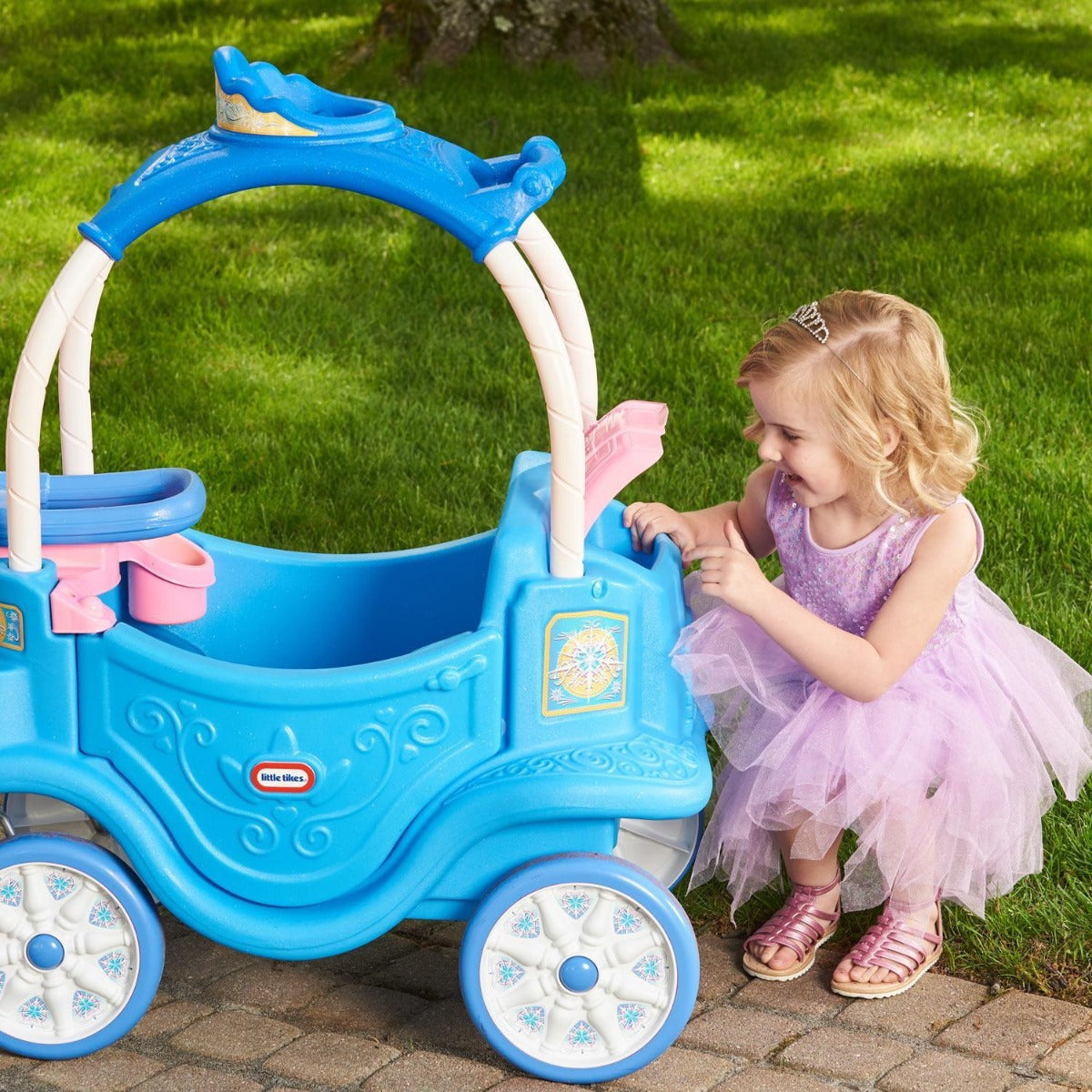 Buy Little Tikes Princess Horse & Carriage Frosty Blue | Yallatoys.com