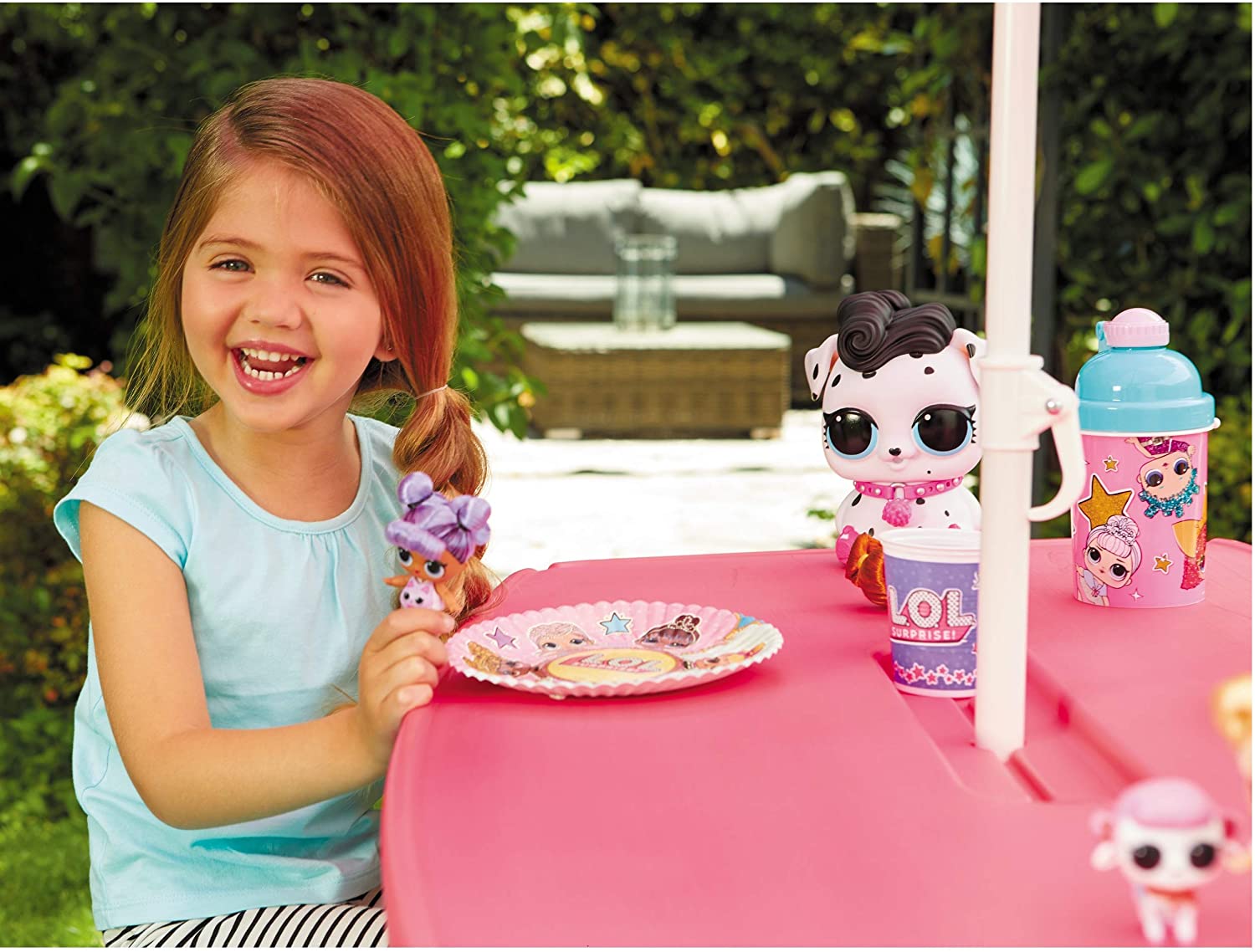 Buy Little Tikes LOL Surprise Birthday Party Table with Umbrella | Yallatoys.com