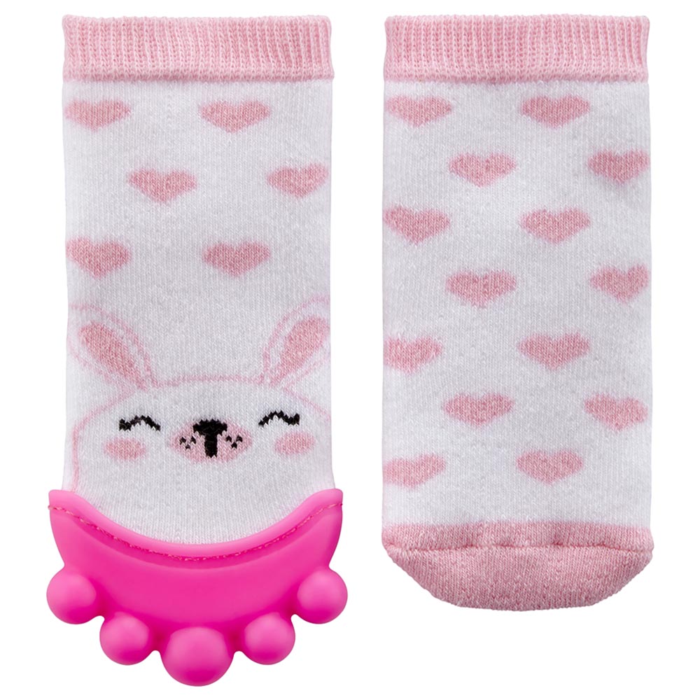 Babyjem Teether Sock Pink 3 12 Months Babyjem Yallatoys