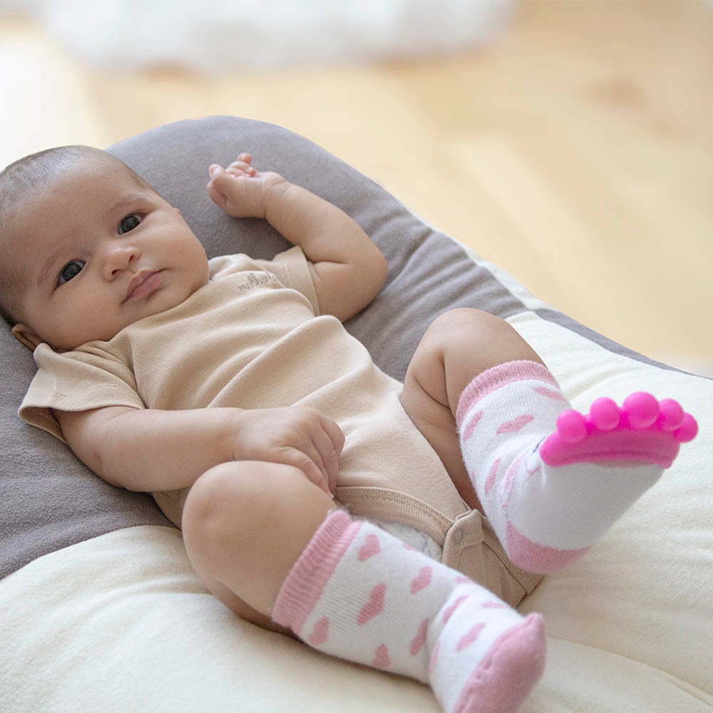 Babyjem Teether Sock Pink 3 12 Months Babyjem Yallatoys