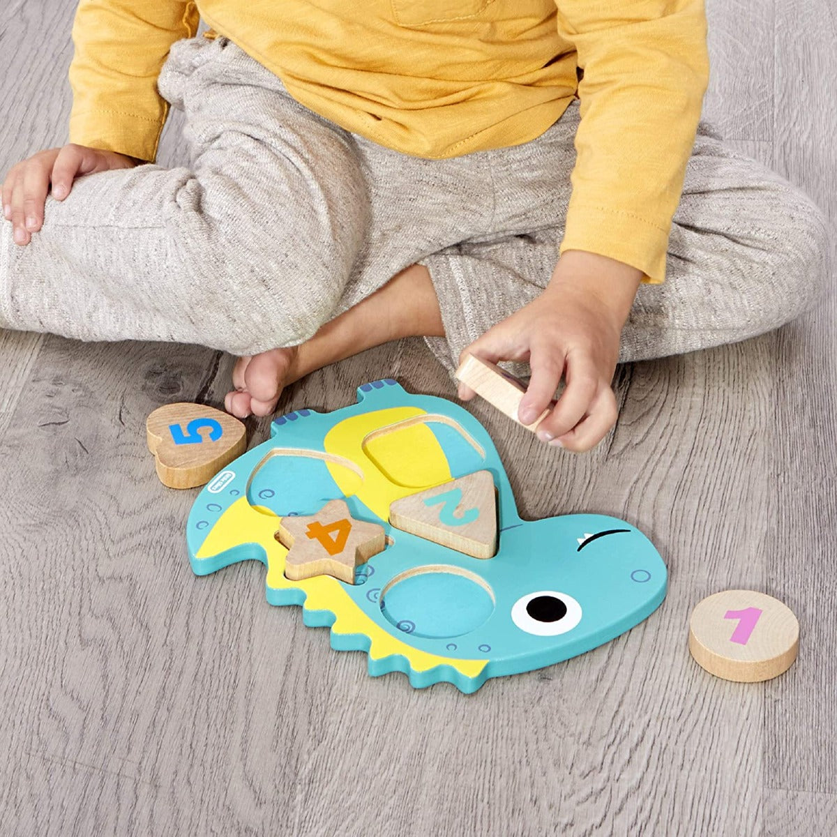 Buy Little Tikes Wooden Critters Number Puzzle Dino | Yallatoys.com