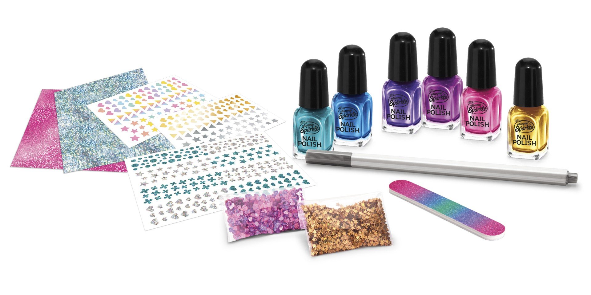 Buy Shimmer N Sparkle Metallic Rainbow Nail Art | Yallatoys.com