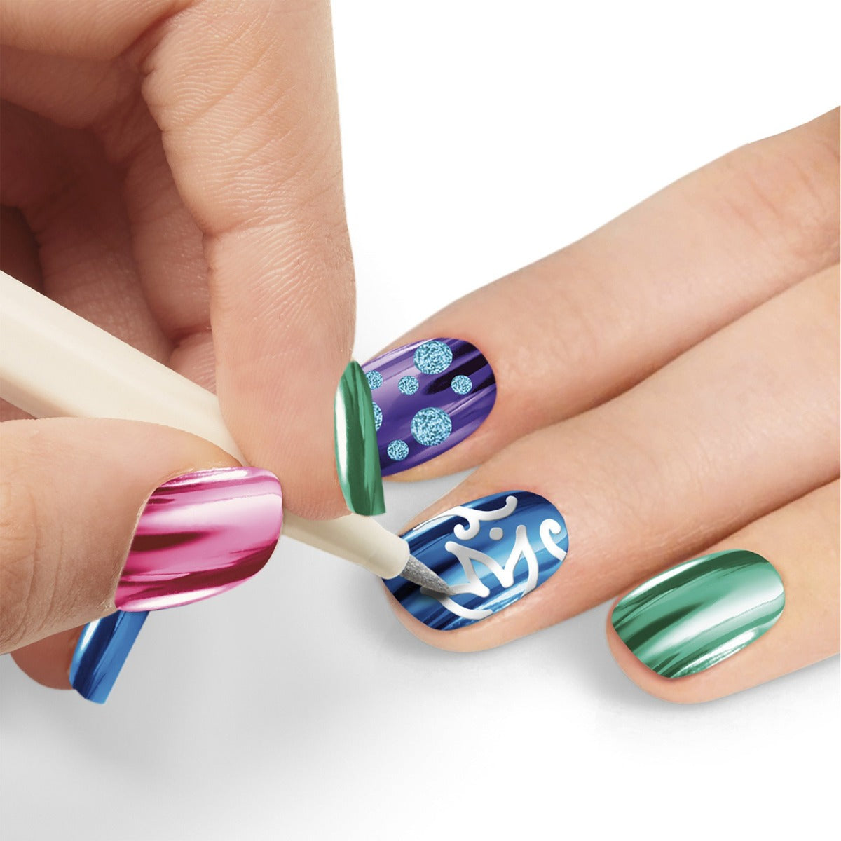 Buy Shimmer N Sparkle Metallic Rainbow Nail Art | Yallatoys.com