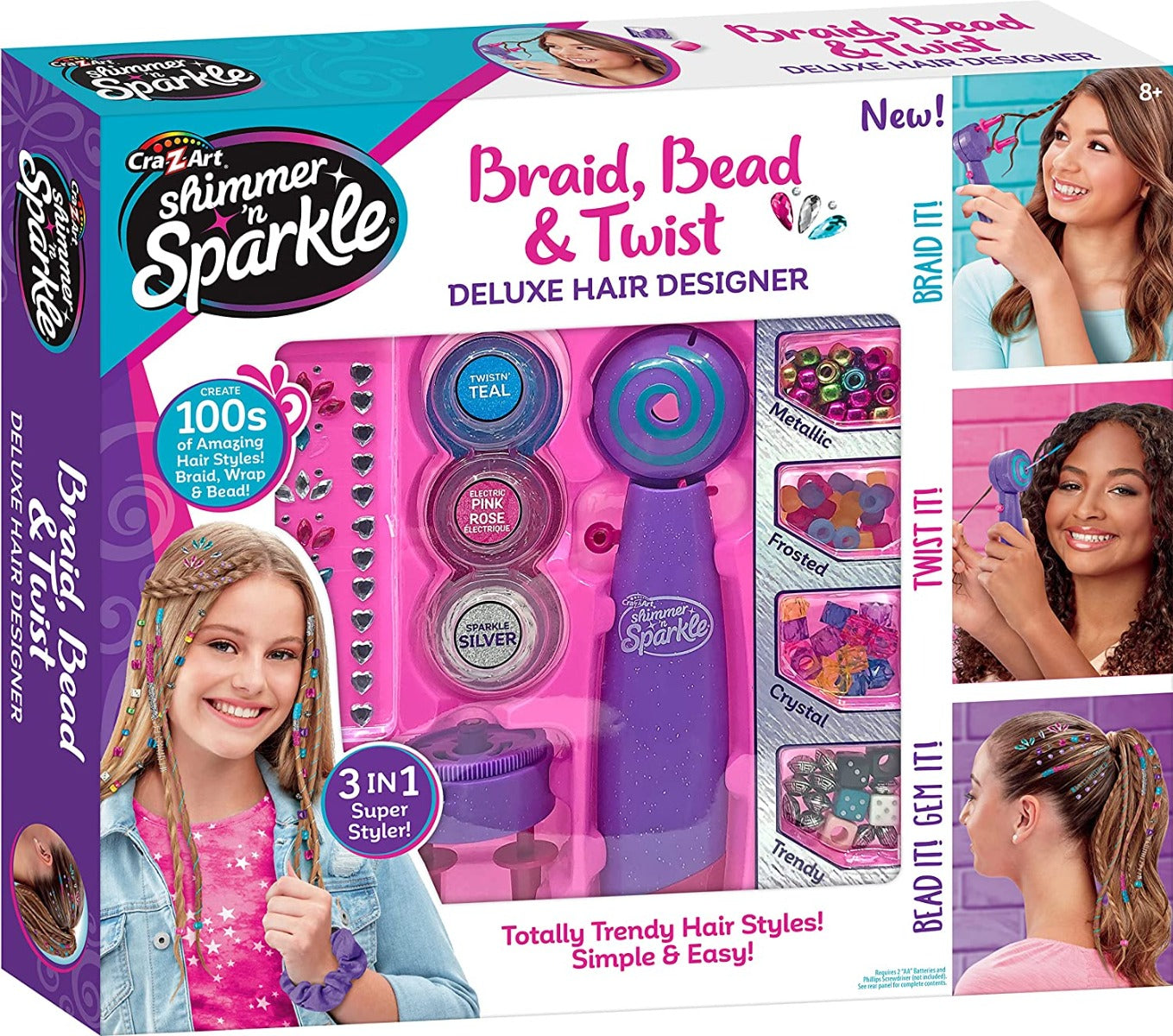 Buy Shimmer N Sparkle Braid Bead and Twist Deluxe Hair Designer | Yallatoys.com