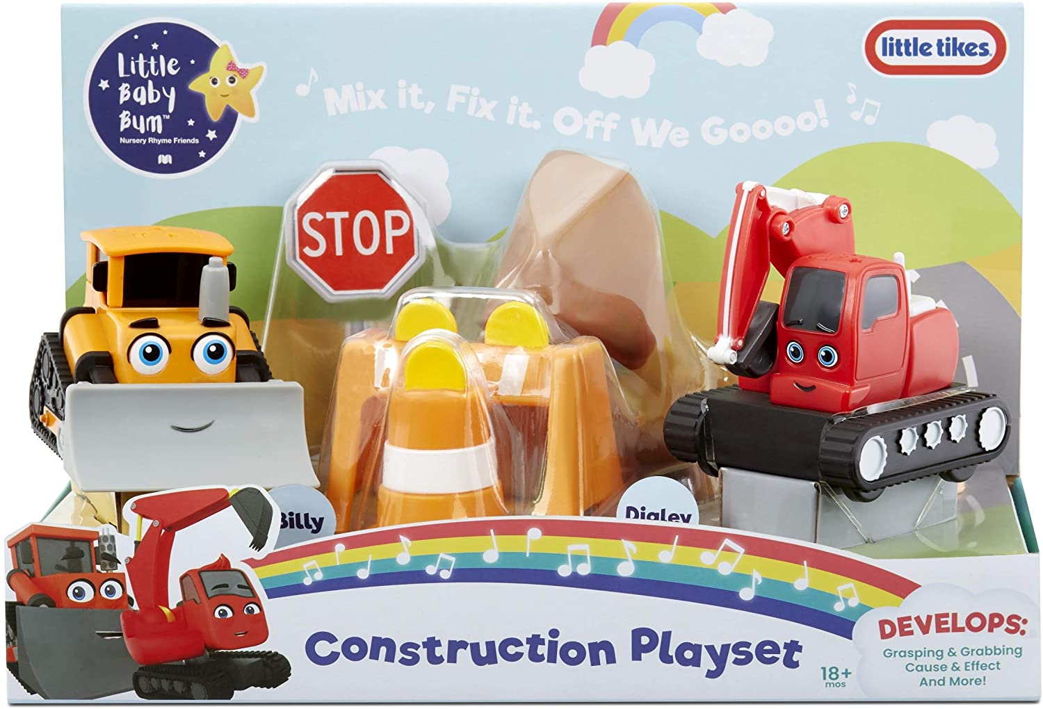 Buy Little Baby Bum Construction Deluxe Playset For Toddlers | Yallatoys.com