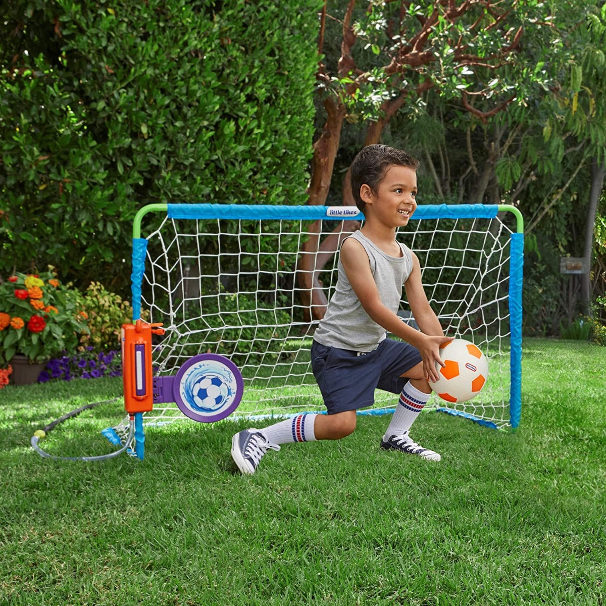 Buy Little Tikes 2 In 1 Water Soccer Game With Net,Ball And Pump | Yallatoys.com