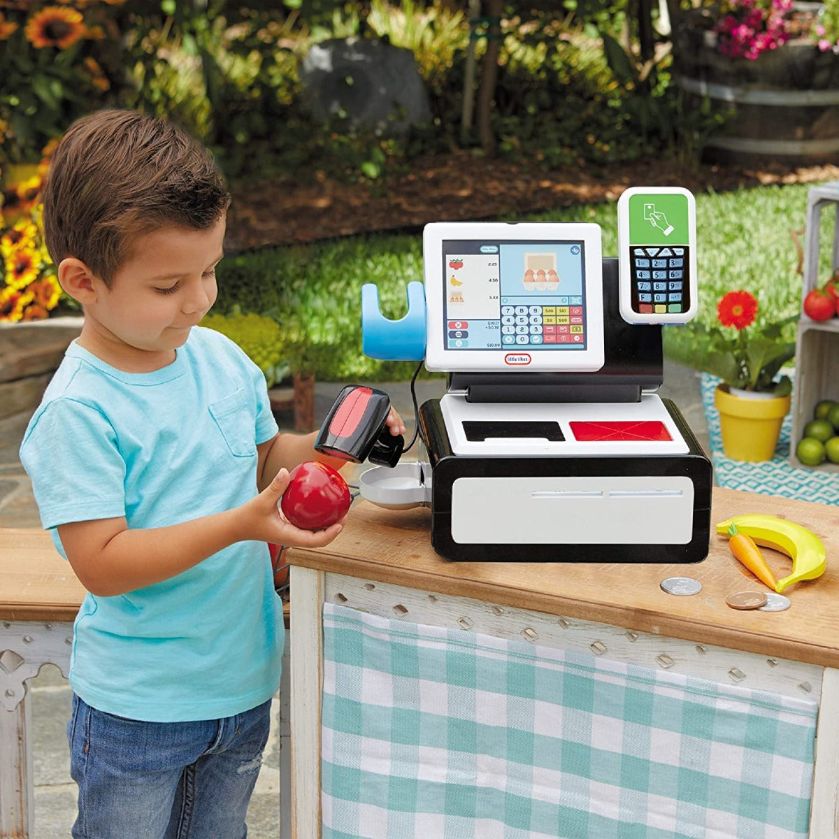 Buy Little Tikes First Self-Checkout Stand Realistic Cash Register | Yallatoys.com