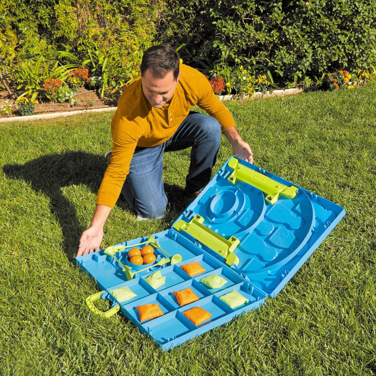 Buy Little Tikes 5 in 1 Cornhole Game Set Toy With Bowling Tic Tac Toe Skeeball Lawn Darts | Yallatoys.com