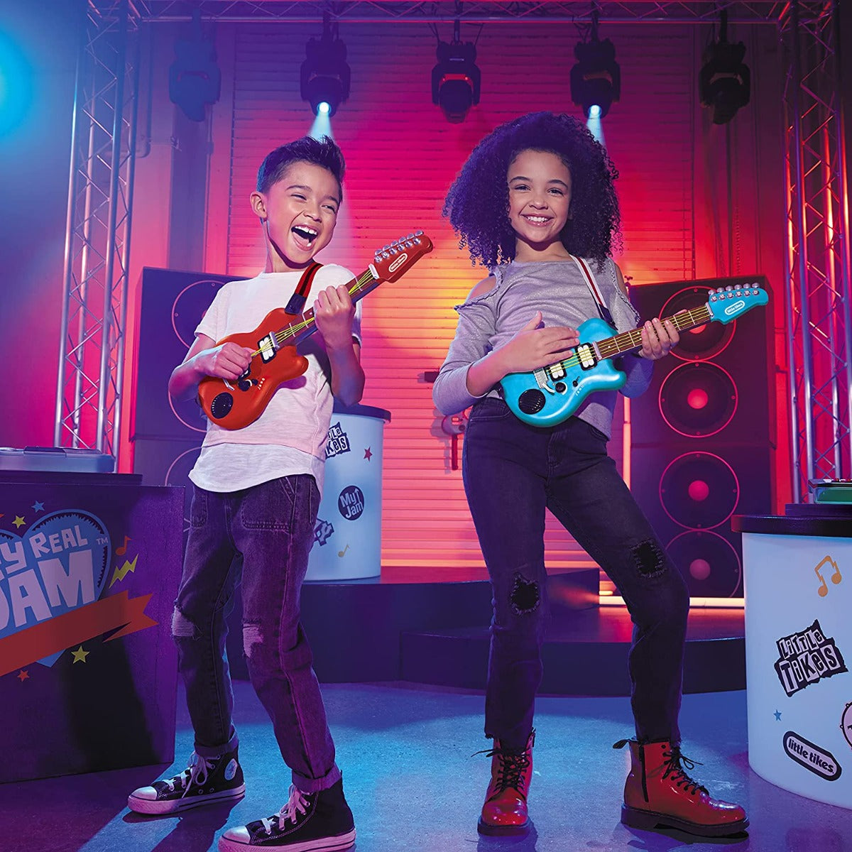 Buy Little Tikes My Real Jam Twice the Fun Guitars 2 Electric Guitars | Yallatoys.com