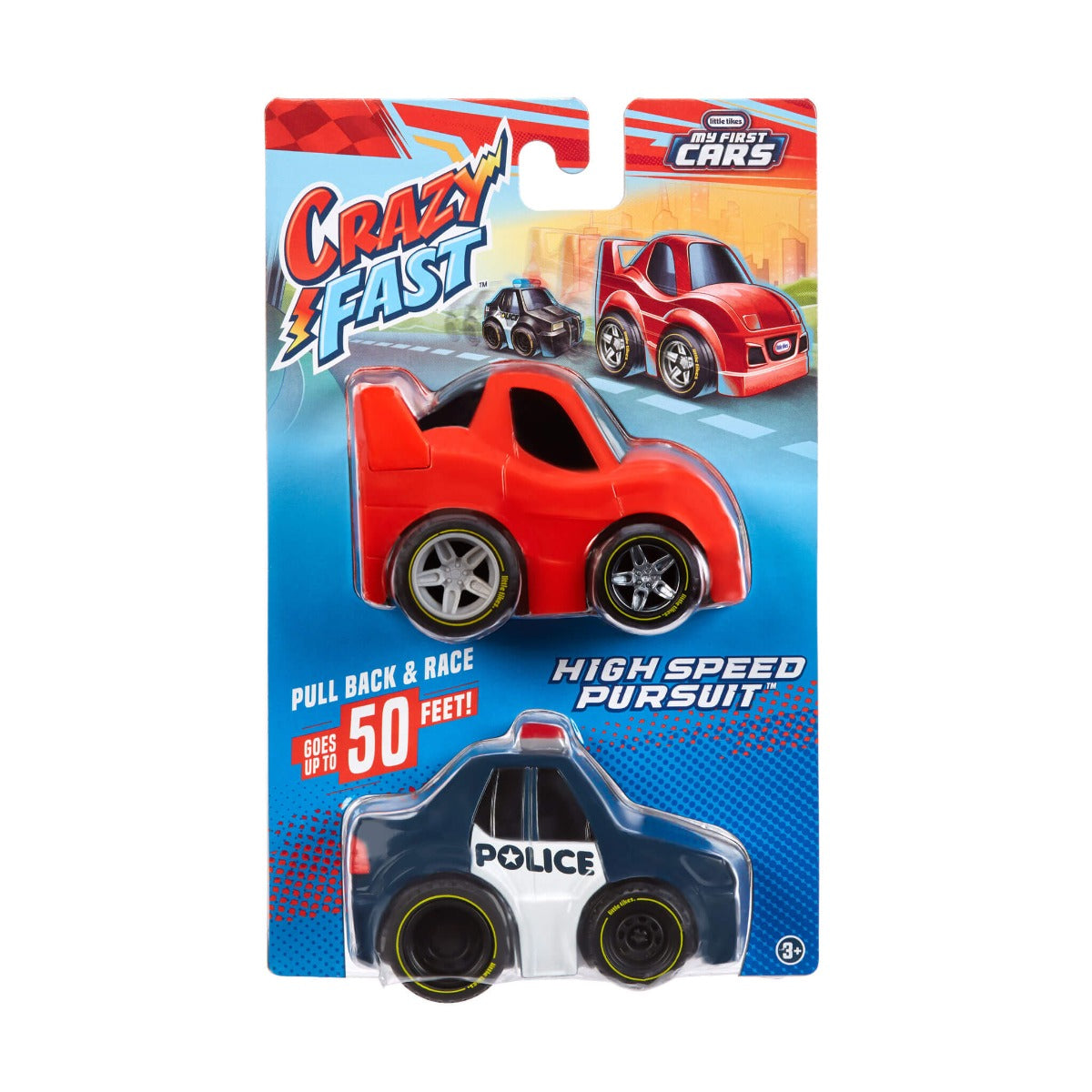 Buy Little Tikes My First Cars Crazy Fast Cars 2 Pack High Speed Pursuit | Yallatoys.com