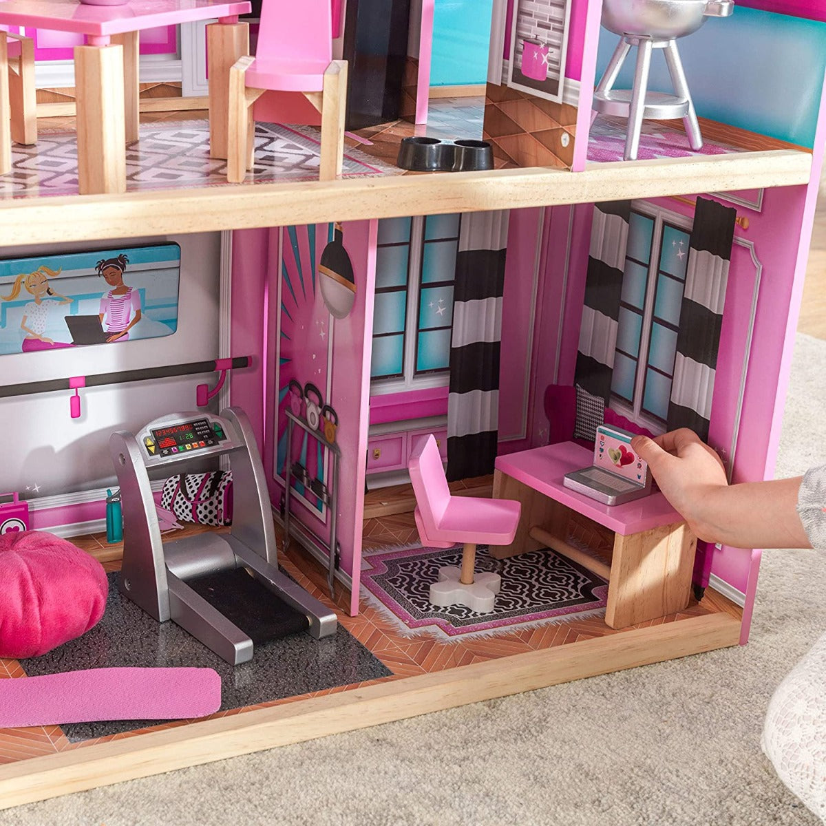 Buy KidKraft Shimmer Mansion Wooden Doll House | Yallatoys.com