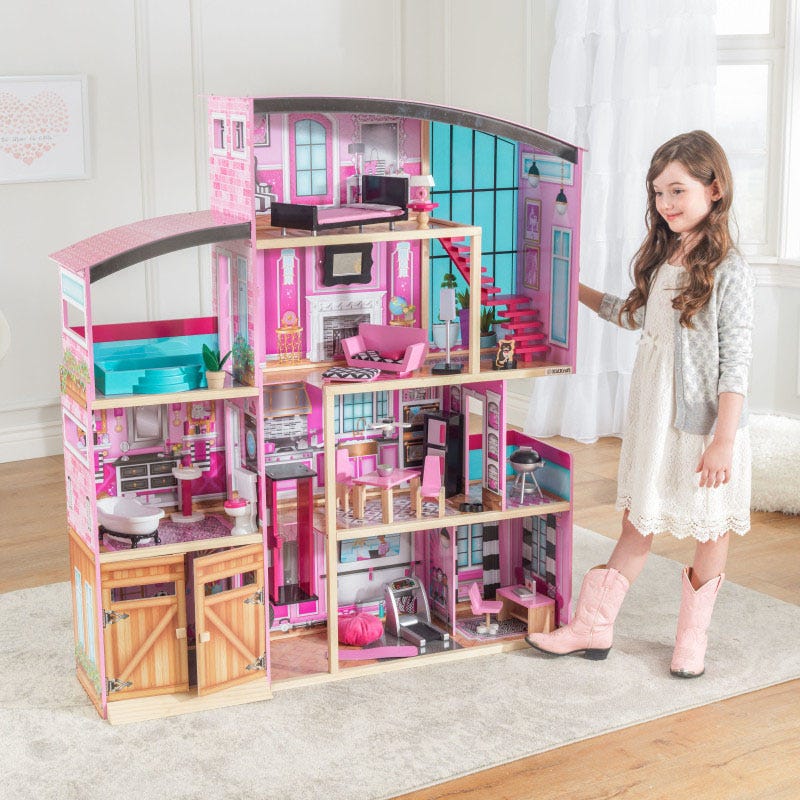 Buy KidKraft Shimmer Mansion Wooden Doll House | Yallatoys.com