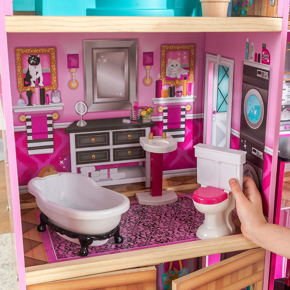 Buy KidKraft Shimmer Mansion Wooden Doll House | Yallatoys.com