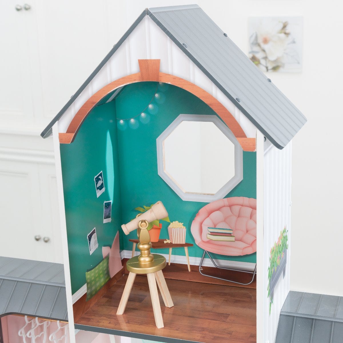 Buy Kidkraft Celeste Mansion 24 Piece Wooden Dollhouse With Ez Kraft Assembly | Yallatoys.com
