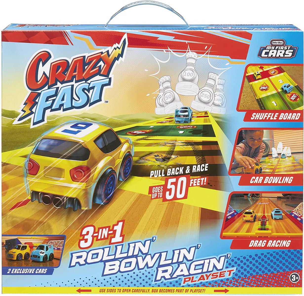 Buy Little Tikes My First Cars Crazy Fast 3 in 1 Rollin Bowlin Racin Playset | Yallatoys.com