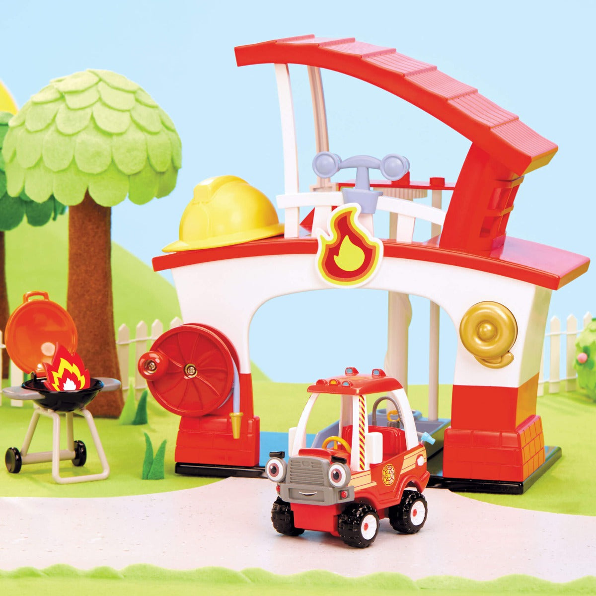 Buy Little Tikes Lets Go Cozy Coupe Fire Station | Yallatoys.com
