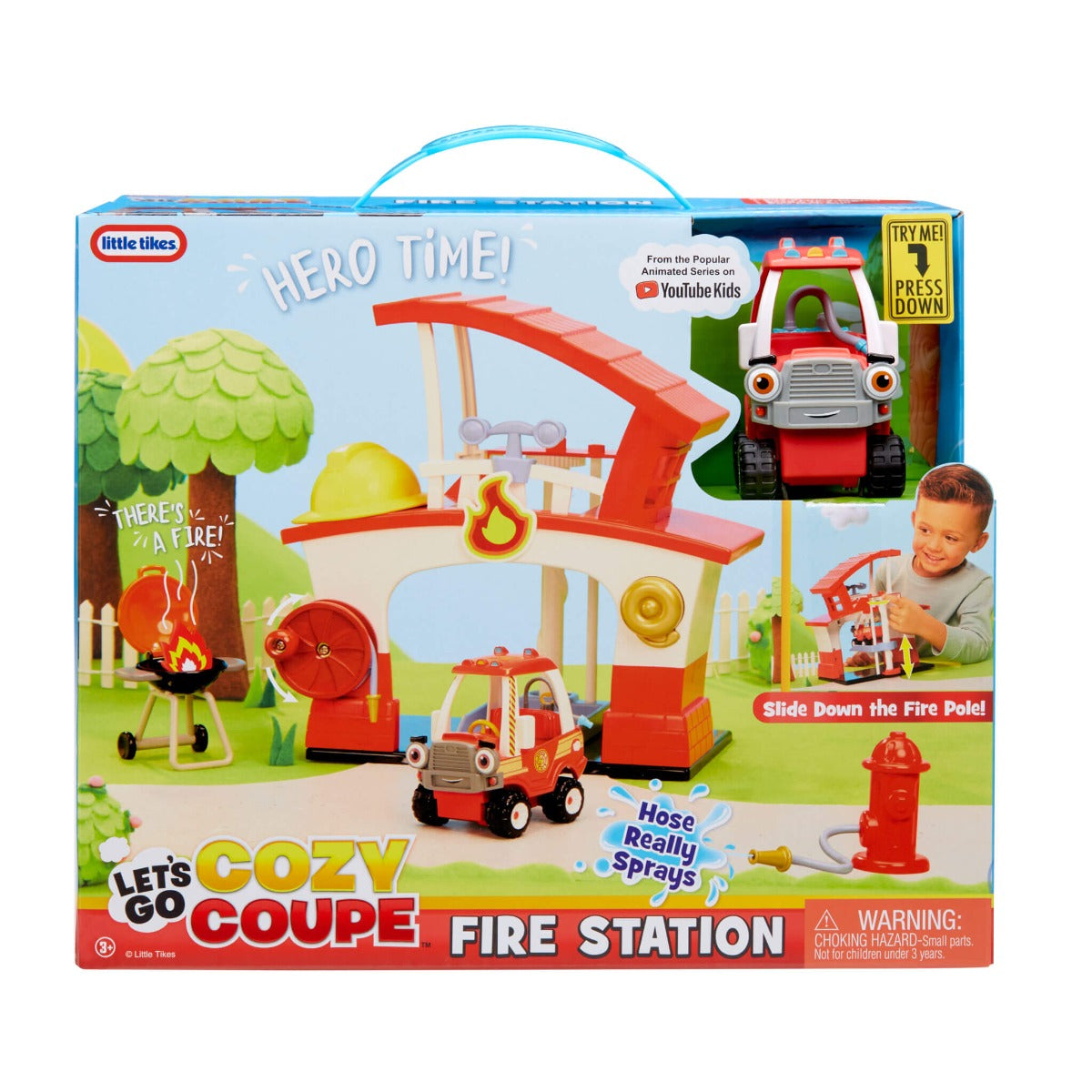 Buy Little Tikes Lets Go Cozy Coupe Fire Station | Yallatoys.com