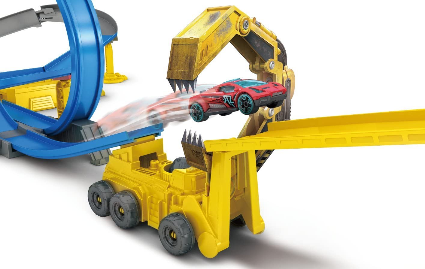 Buy Metal Machines Construction Destruction Trackset with Mini Racing Cars | Yallatoys.com