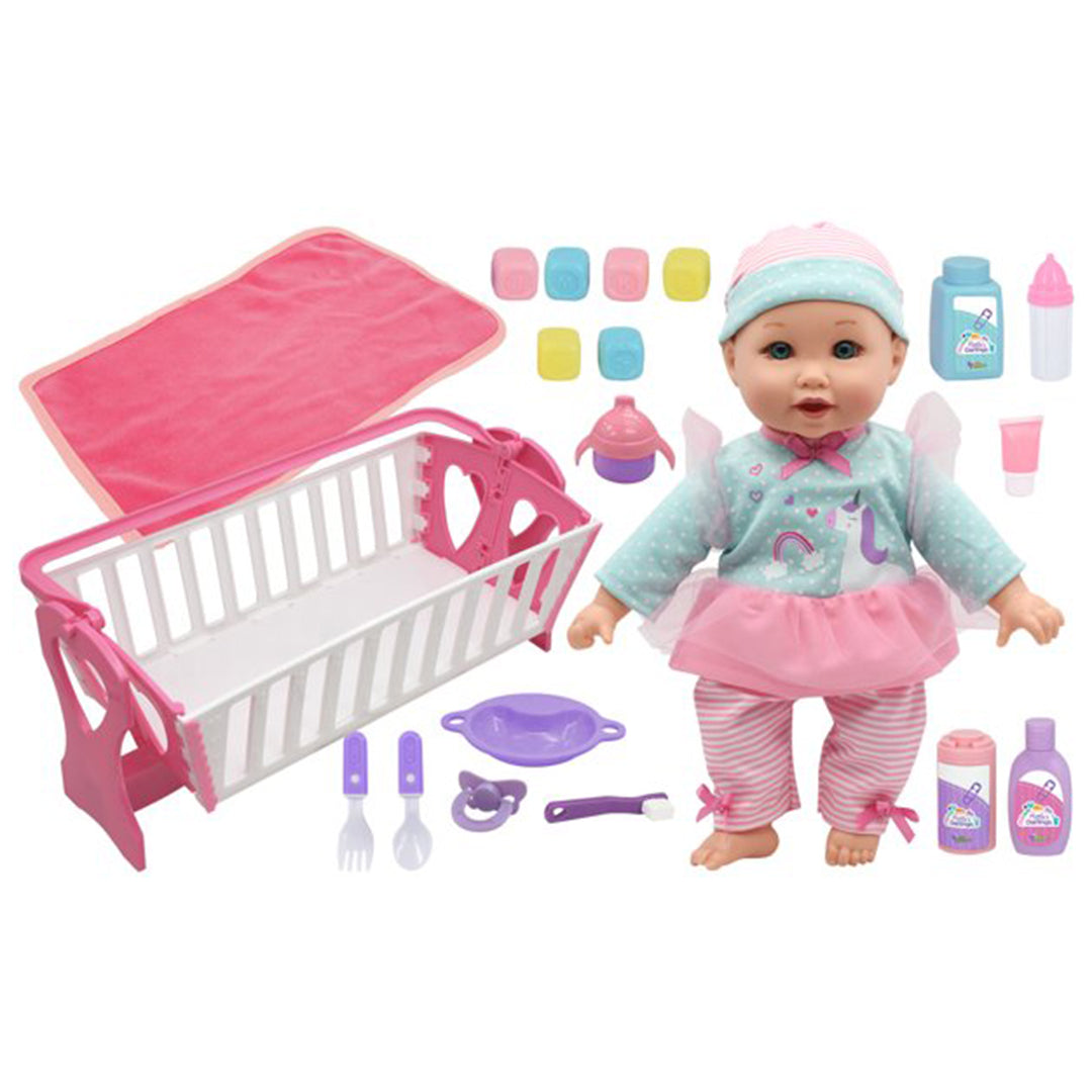Buy Baby Maziuna 2-In-1 12 inch Baby Doll Cradle N Carrier Play Set | Yallatoys.com
