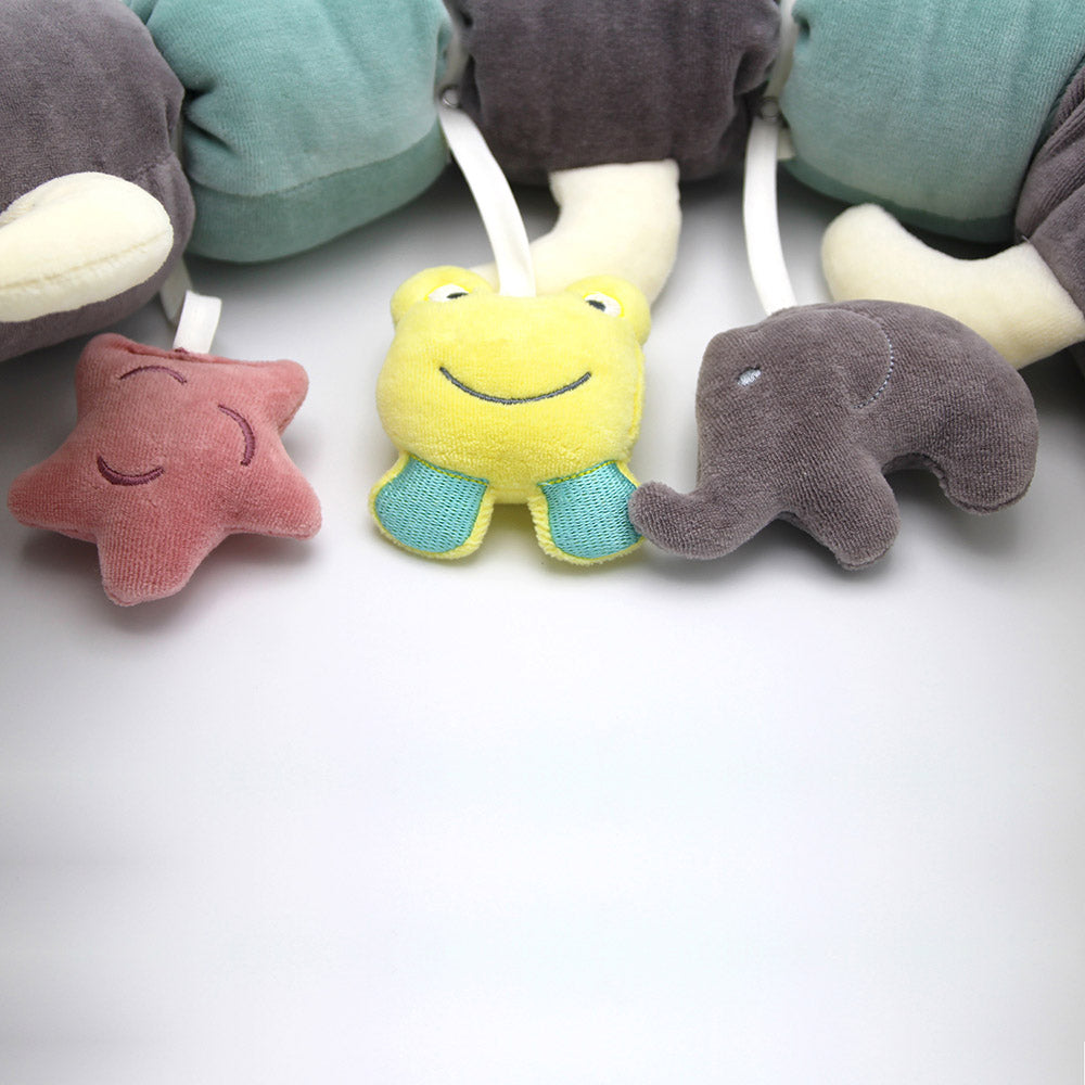 Babyjem Velvet Catterpillar Pillow Green 0 Months+ Babyjem Yallatoys