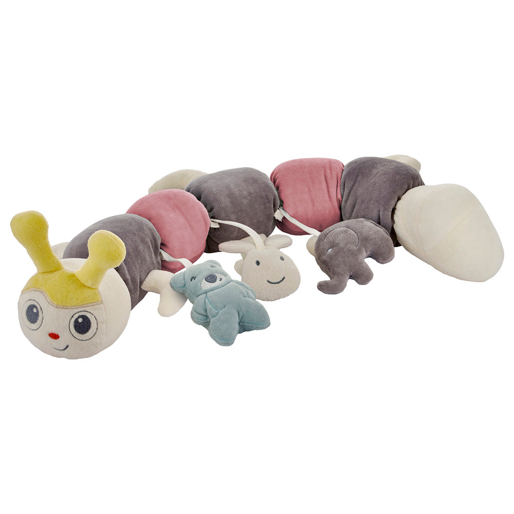 Babyjem Velvet Catterpillar Pillow Pink 0 Months+ Babyjem Yallatoys