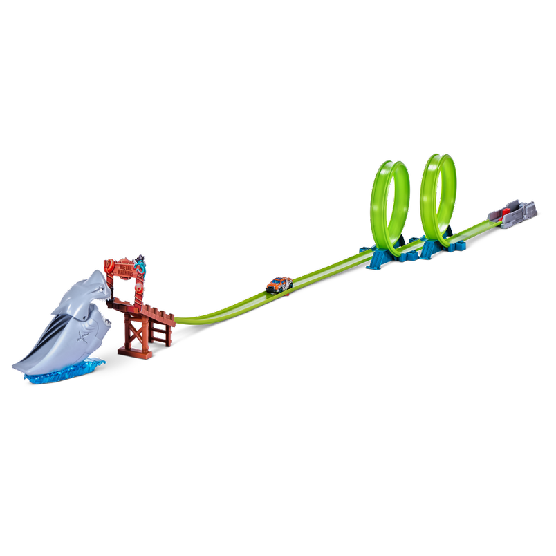 Buy Metal Machines Shark Attack Building Track Set with Mini Racing Car | Yallatoys.com