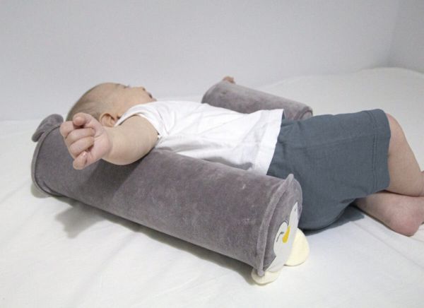 Babyjem Side Sleep Pillow Grey Pinguin 0 Months+ Babyjem Yallatoys