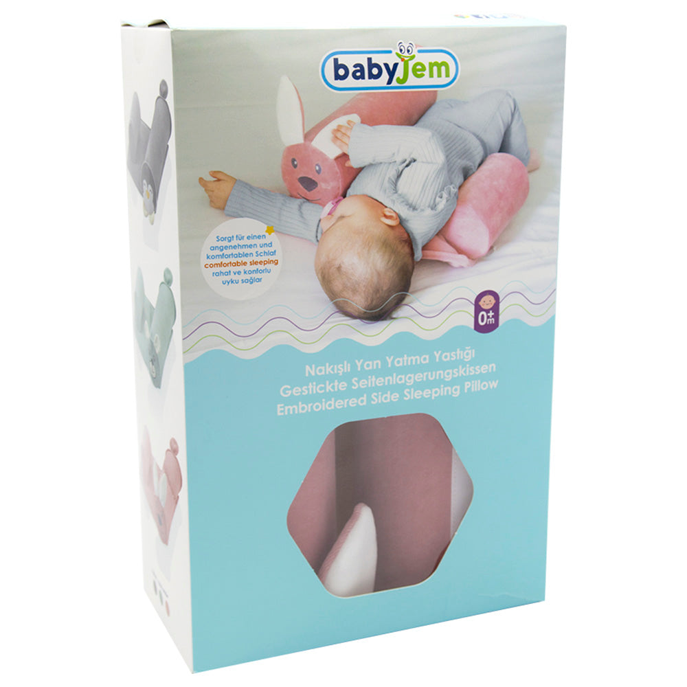 Babyjem Side Sleep Pillow Pink Bunny 0 Months+ Babyjem Yallatoys