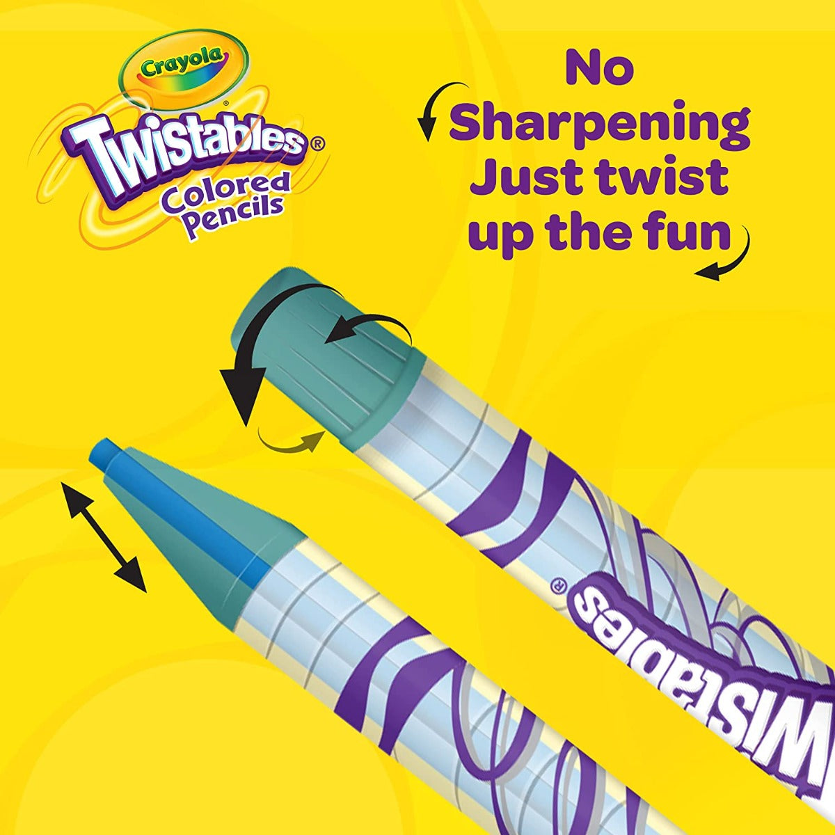 Buy Crayola Twistables Colored Pencil 12pcs Pack | Yallatoys.com