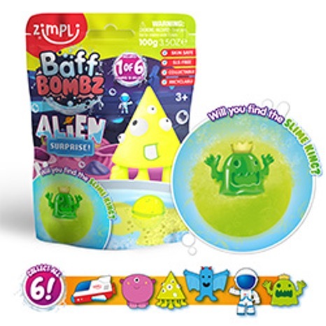 Buy Zimpli Kids Large Alien Surprise Baff Bombz (Sold Separately Subjected to Availability) | Yallatoys.com
